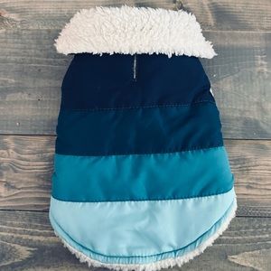 🐾 Cozy Sherpa Color-Block Puffer